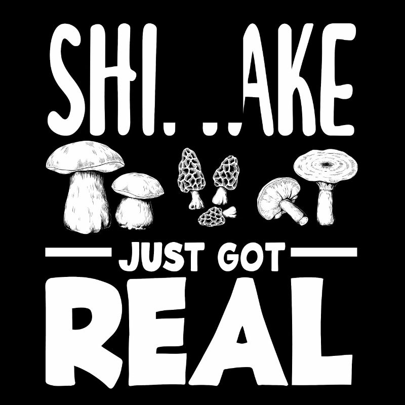 Le cueilleur de champignons Shiitake devient sérieux