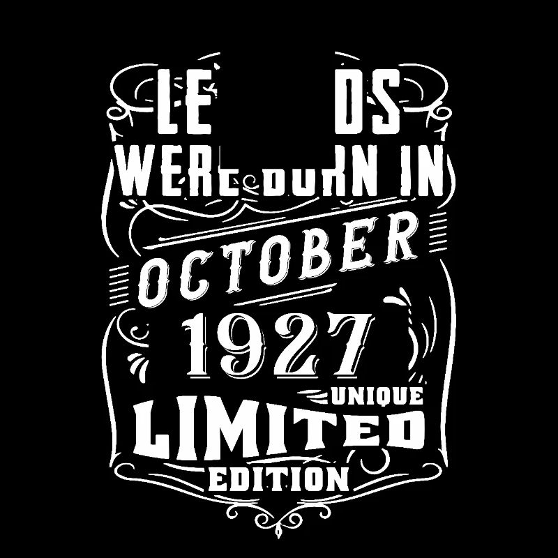 Anniversaire Octobre 1927 Édition Limitée Légende