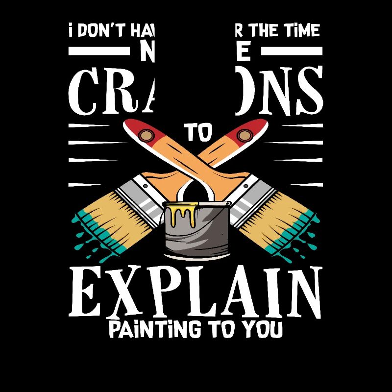 Dicton du peintre : Pas de temps pour les explications