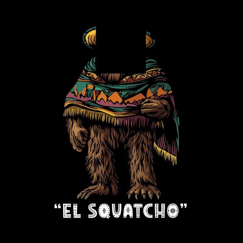 El Squatcho Créature mystérieuse avec sombrero et