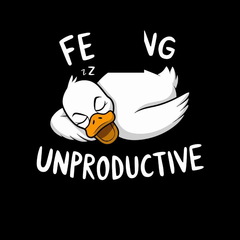 Feeling Unproductive Relaxing Duck