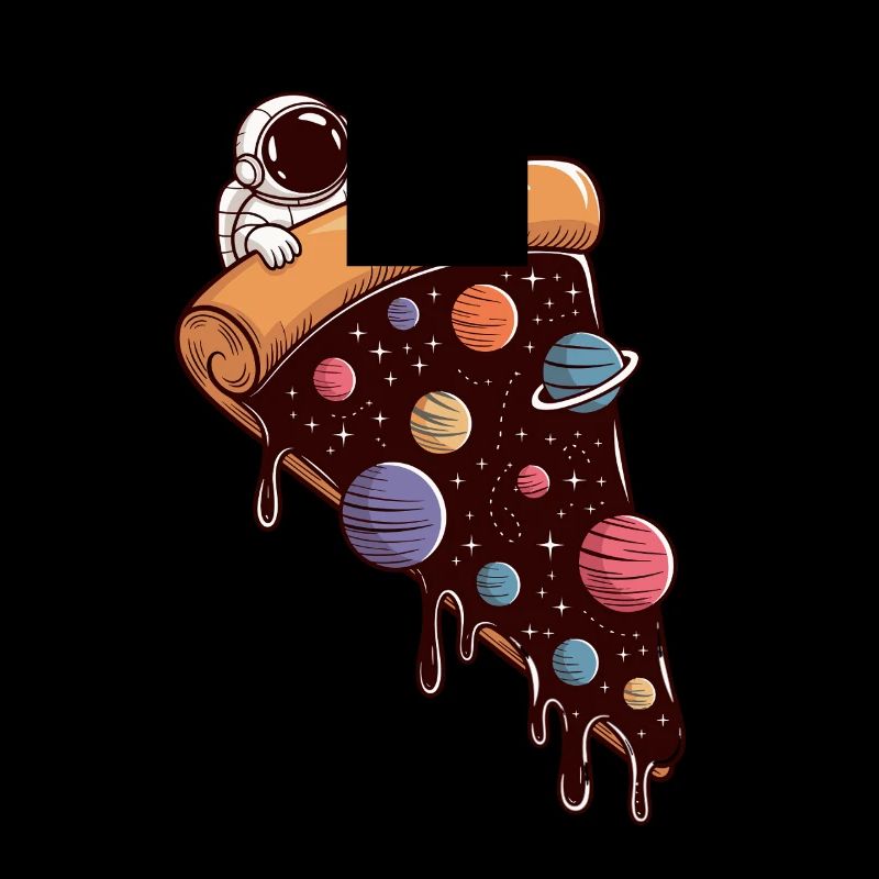 Astronaute et Galactic Pizza Adventure dans le