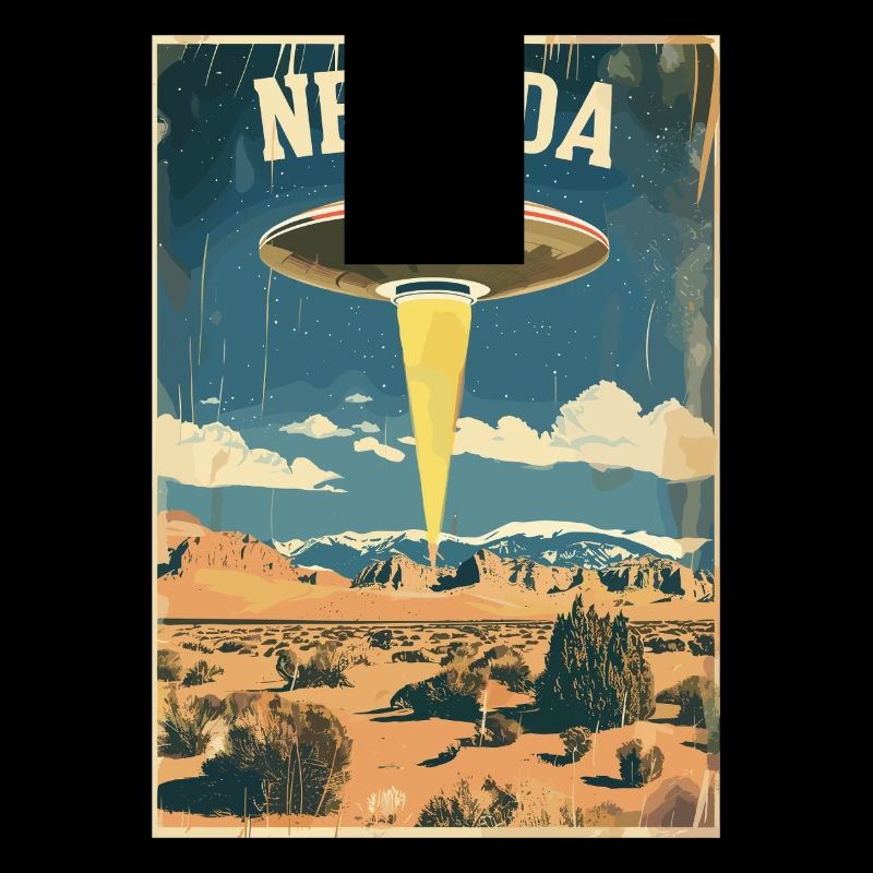 Nevada UFO Landschaft Abenteuer Retro-Inspiration