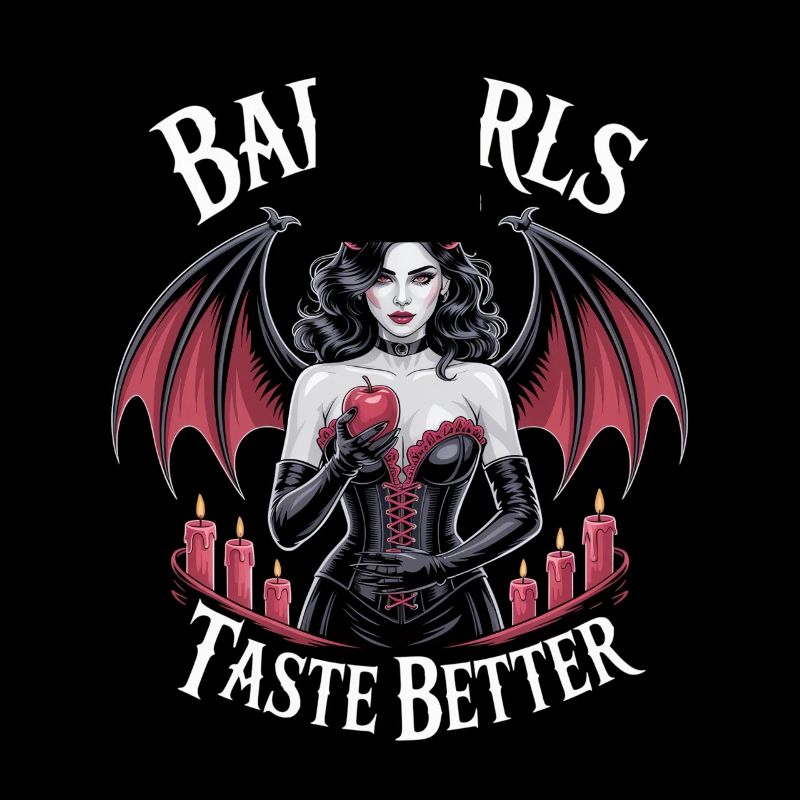 Bad Girls Taste Better! Goth Gothic Emo Baddie