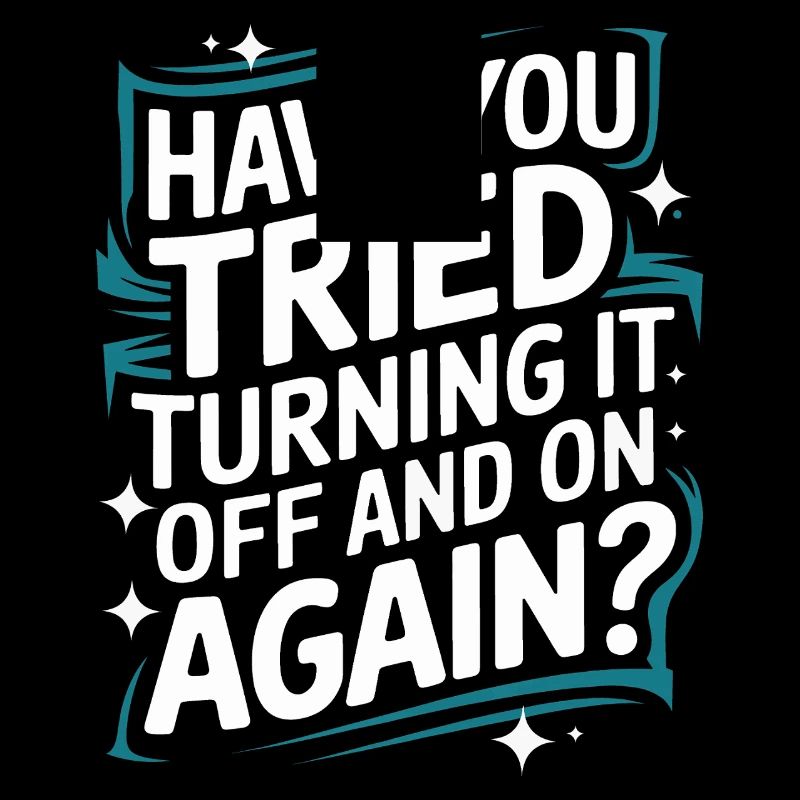 Technischer Support Computerfreak Nerd