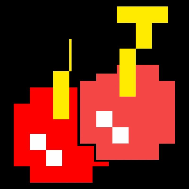 8 Bit Pixel Cherries 80s Video Game Halloween
