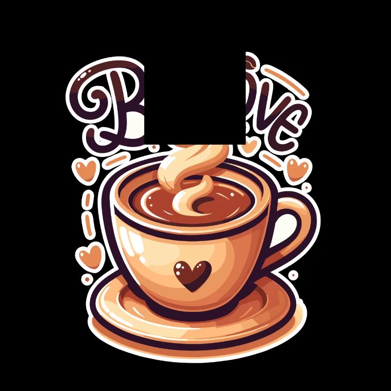 Brew Love - Coffee Cup Illustration