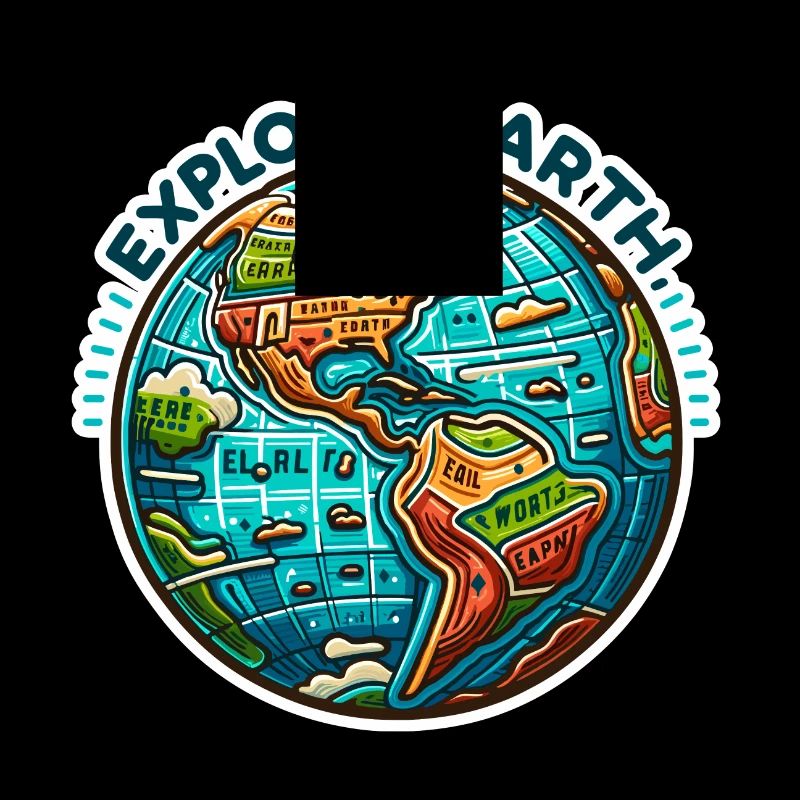 Explorer la Terre - Erde Illustration