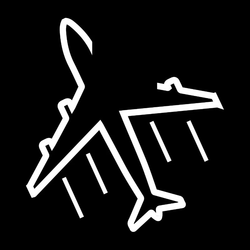 Flugzeug am Himmel