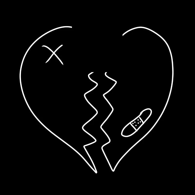 Herz gebrochen Narben