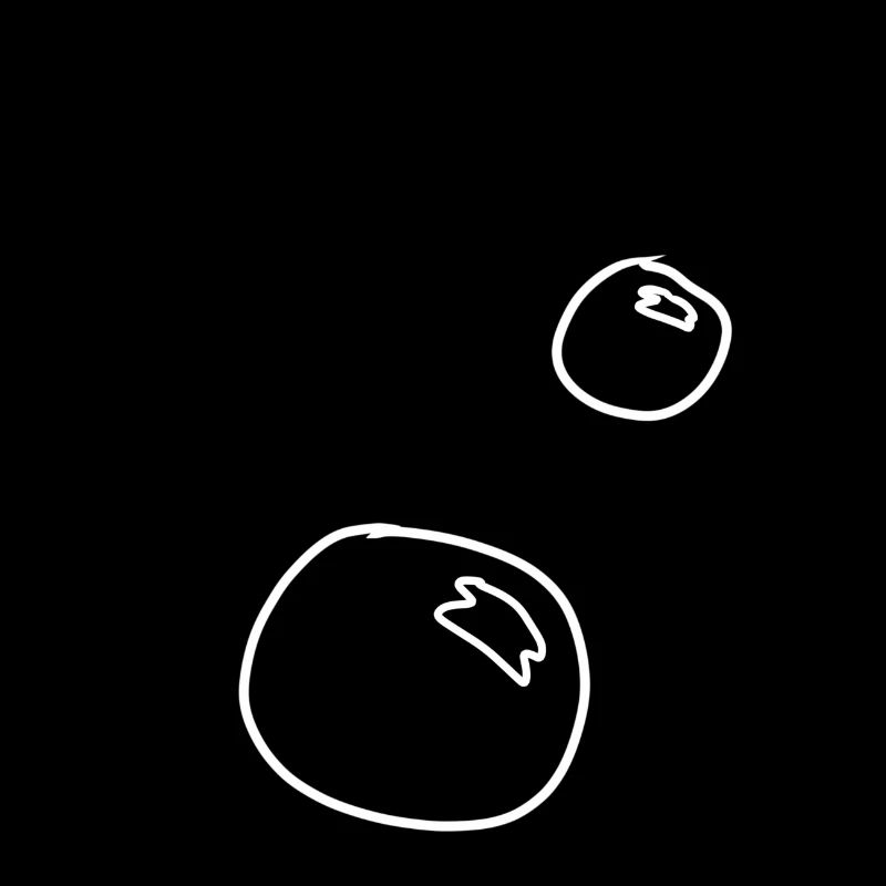 Bulles de savon formant des cercles