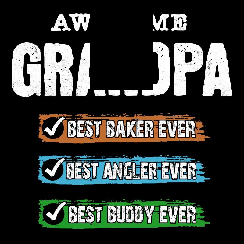 Grandpa Best Angler Baker Buddy Buddy