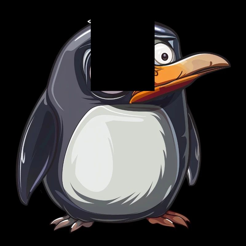 Le look mignon du pingouin attire les regards