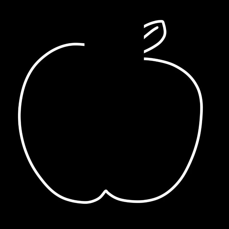 Forme du symbole de la pomme