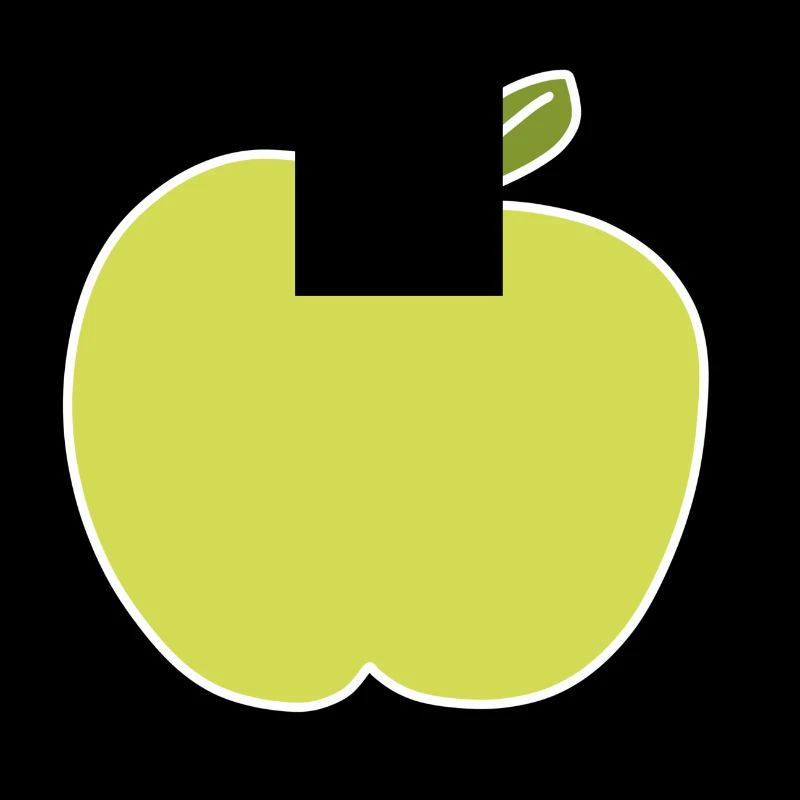 Pomme Aliment Symbole Forme Vert