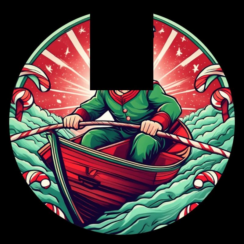 Aviron de lutin de Noël