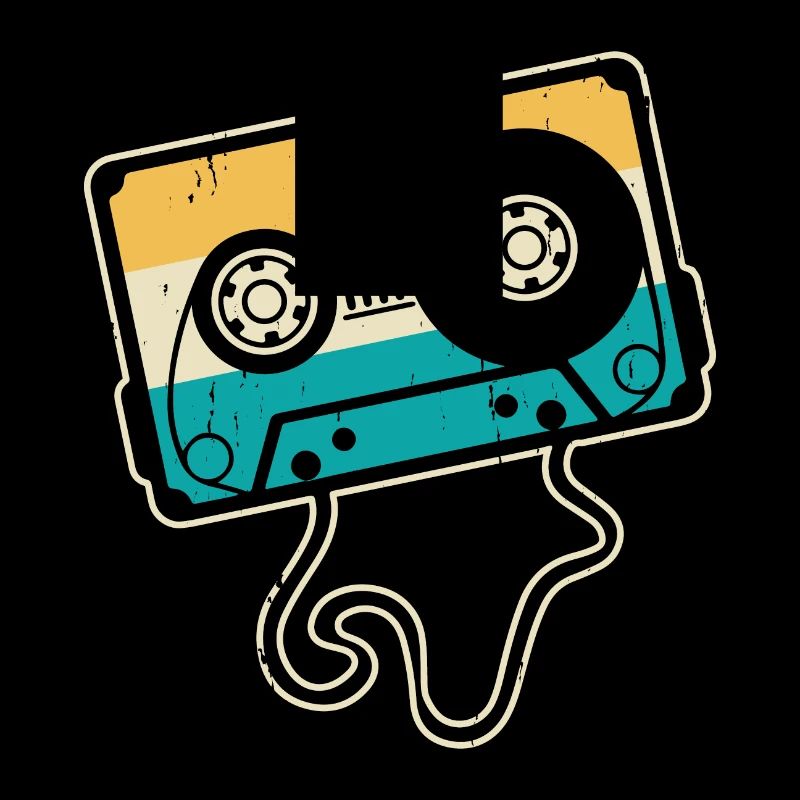 Oldschool Kostüm mit Retro Kassette