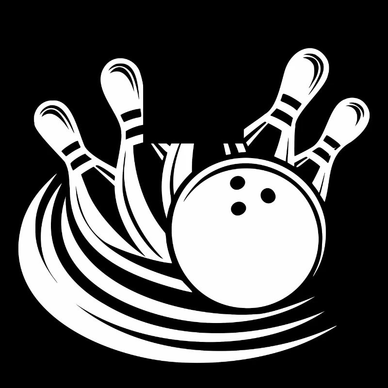 Bowling Präzisionssport Bowlingkugel räumt Pins
