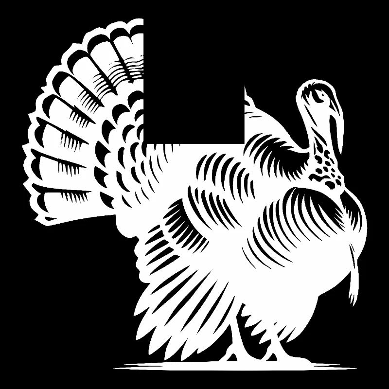 Proud turkey with huge plumage