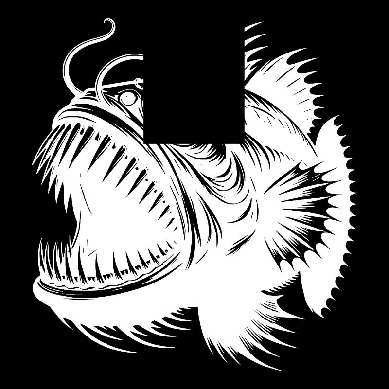 deep-sea fish with sharp teeth