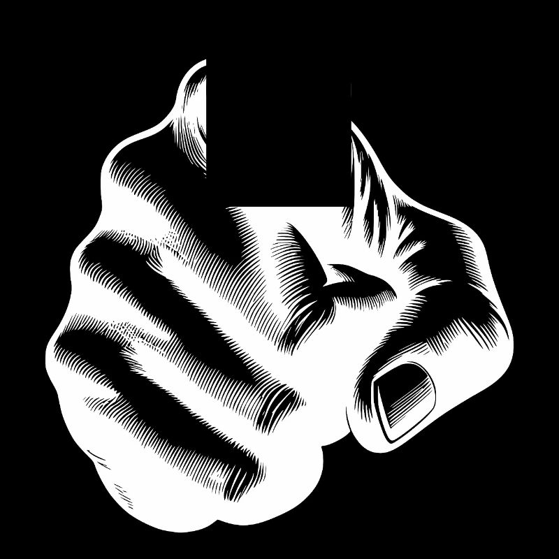 Motivational Design Index Finger Hand Gesture