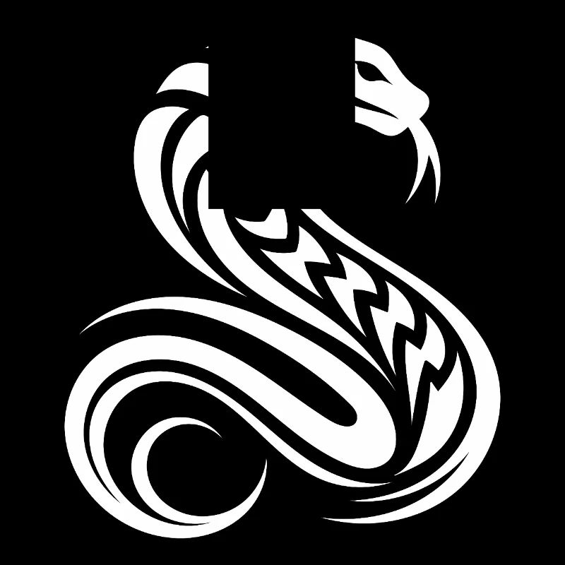 Style de tatouage de serpent venimeux
