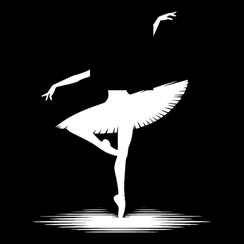 Aesthetic dance design with classical pose