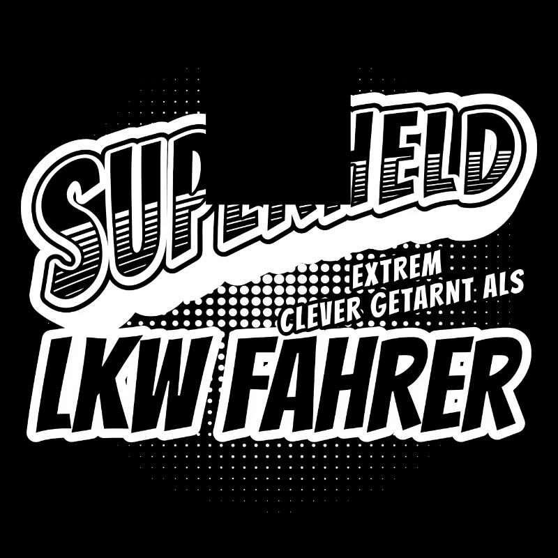 Superheld, clever getarnt als LKW Fahrer