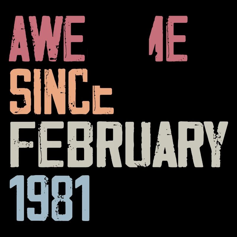 Février 1981, 43e anniversaire 1981 Fevrier 43 ans