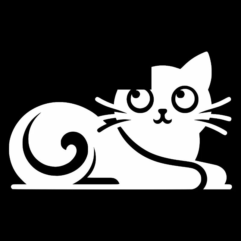Dessin de chats abstraits mignons