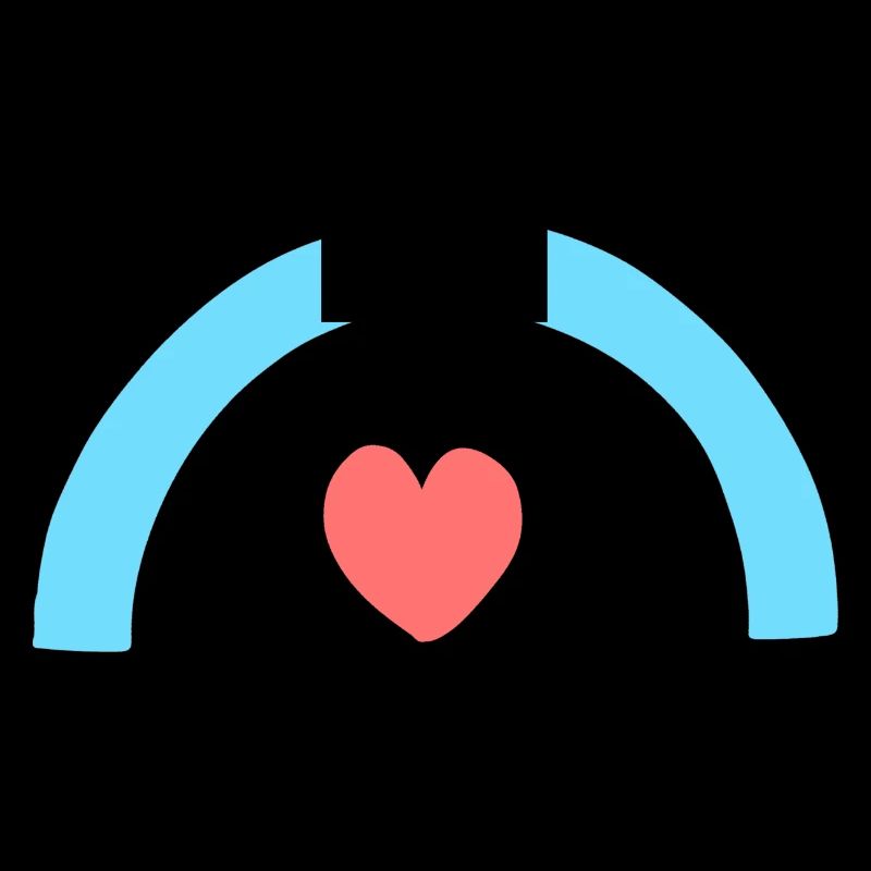 herz bogen form symbol formen rot blau