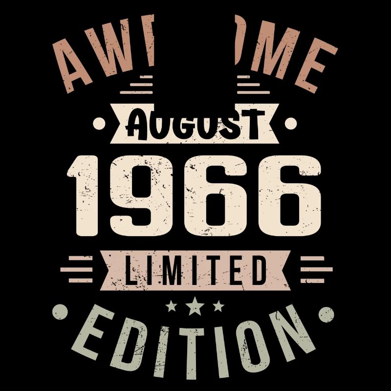 August 1966 Geburtstag im August 1966 Vintage 1966