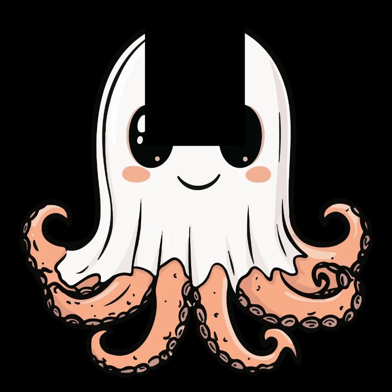 Oktopus Halloween Lustig Geist