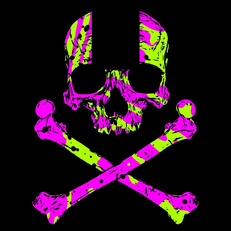 Skull with bone