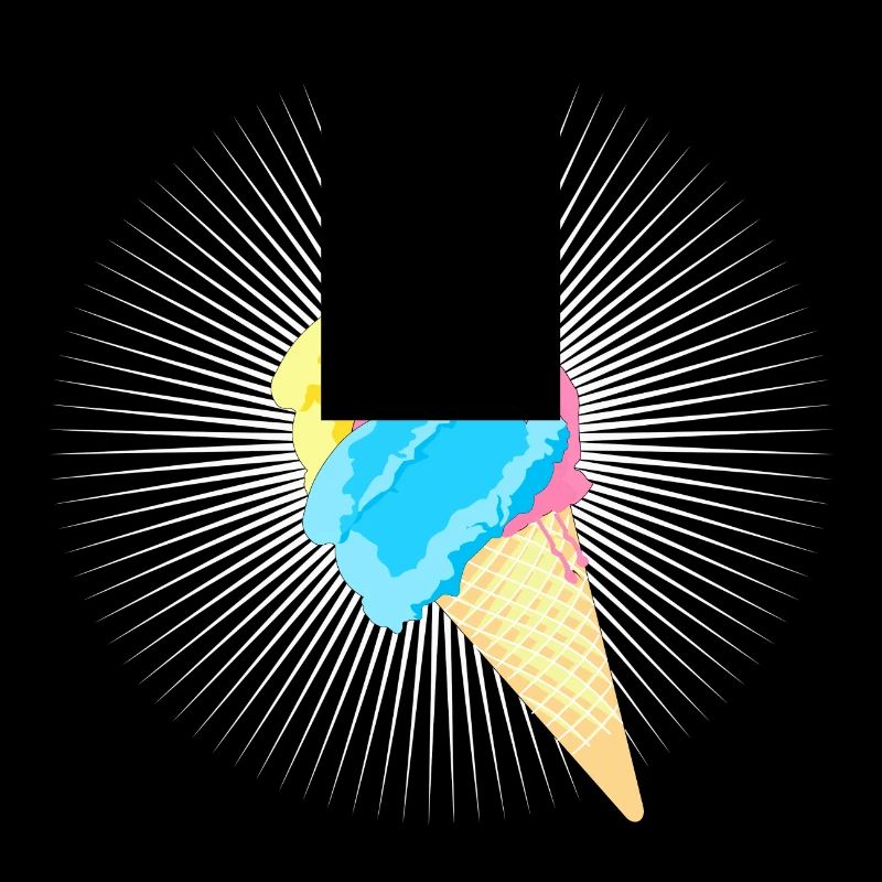 Eis Eistüte Eiskrem Softeis Waffel Strahlen