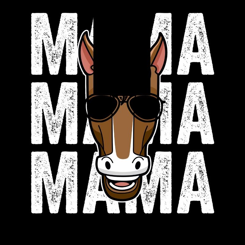 Reiten Mama Mutter Pferd