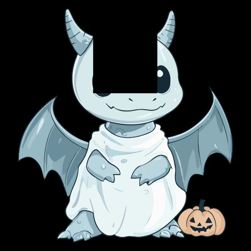 Dragon Halloween Funny Ghost