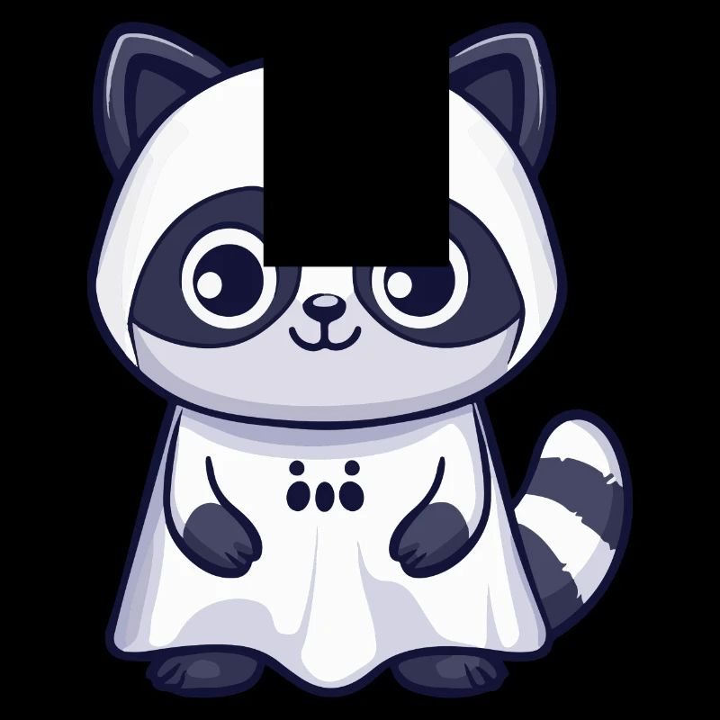 Waschbär Halloween Lustig Geist