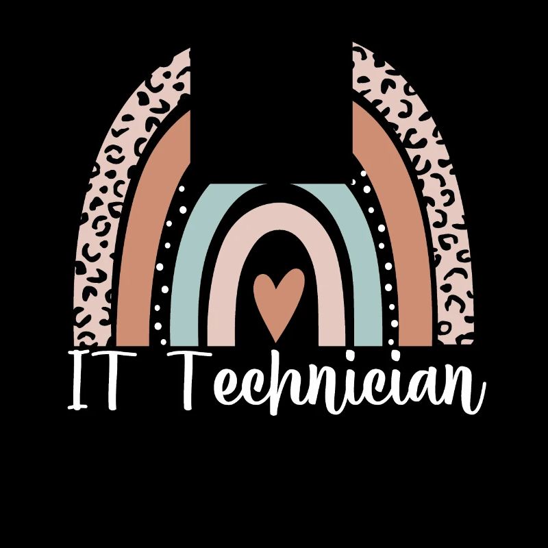 IT-Techniker Rainbow Leopard Lustiger IT-Techniker