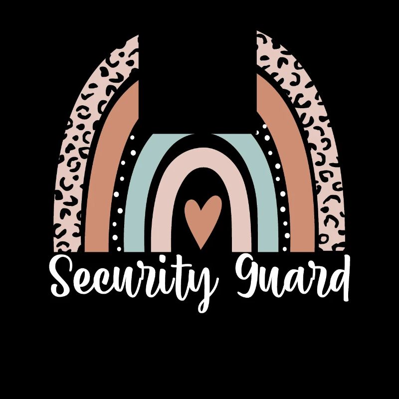 Agent de sécurité Rainbow Leopard Drôle Sécurité