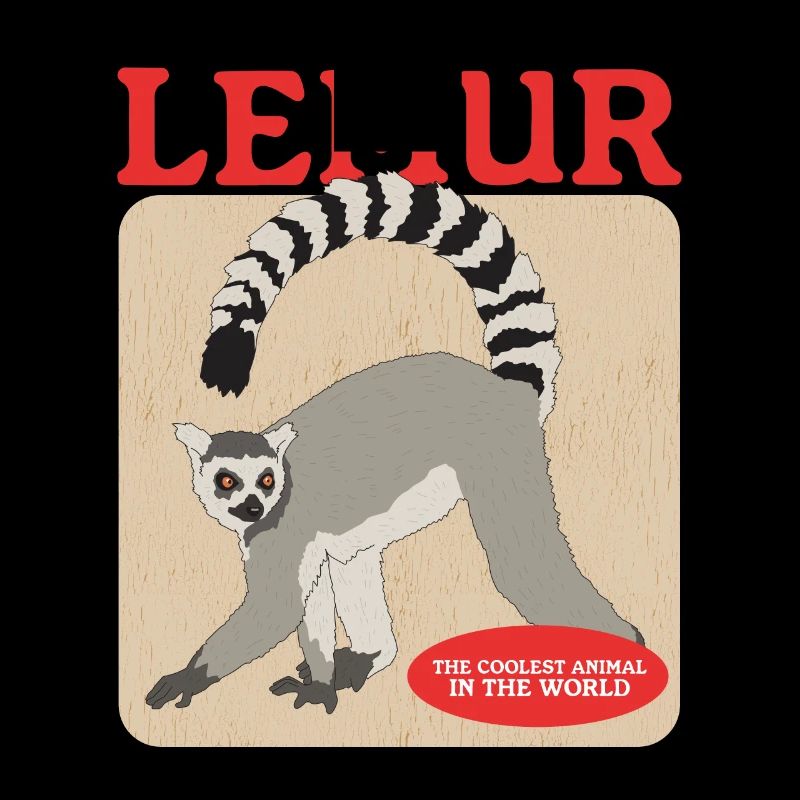 Lemurs Curly Tailed Lemur Ringed Creature Lemur Gift