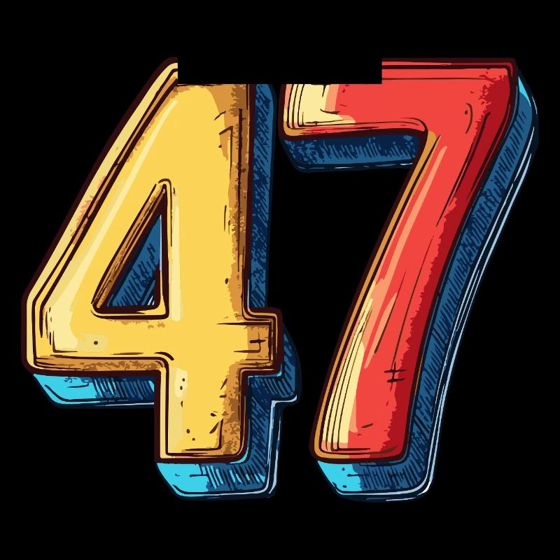 47 Zahl Comic