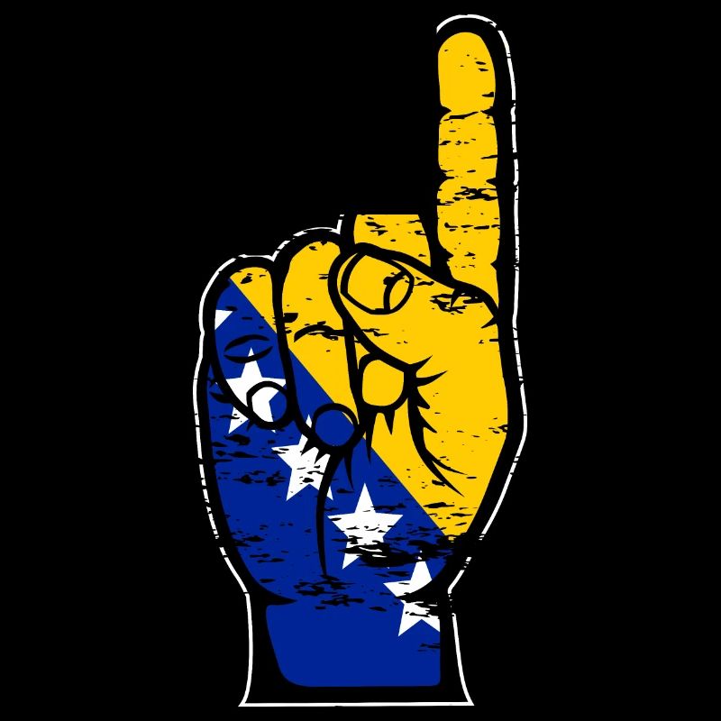 Drapeau de Bosnie numéro 1 utilisé