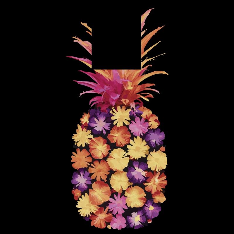 Pineapple tropical hawaiian fruit