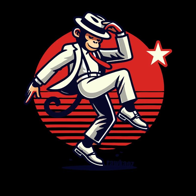 Moonwalk Monkey Singe Danse Singe