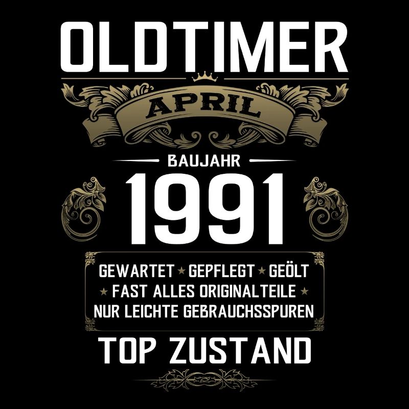 34. Geburtstag Geschenk Mann Oldtimer April 1991