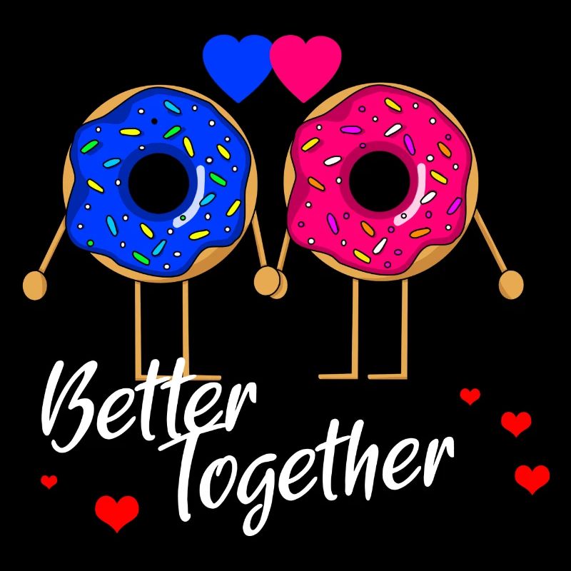Donut Love Partners Saint-Valentin - Better Together