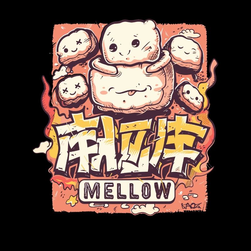 Guimauves douces de style kawaii