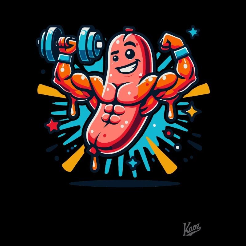 Muskel-Bodybuilder Kraft-Wurst
