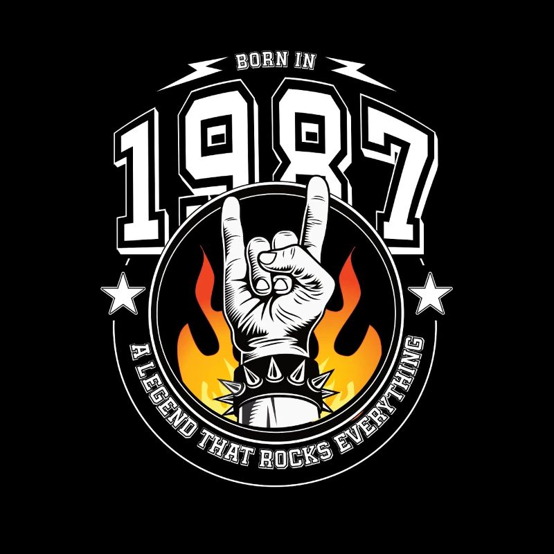 1987 Geburtstag, rockt alles